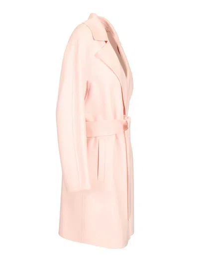 Max Mara Msttenore Wool-cashmere Midi Vestaglia Coat Coats Rose In Pink
