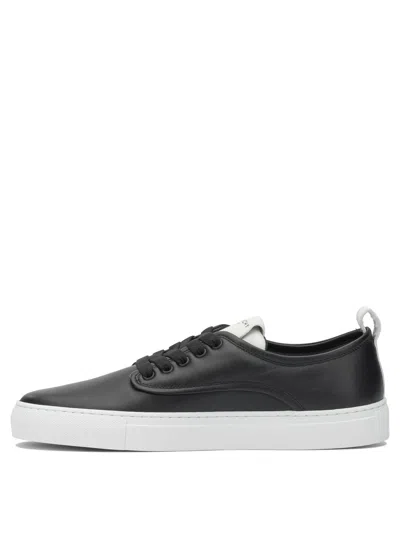 Givenchy New City Leather Low Sneakers Shoes In Black