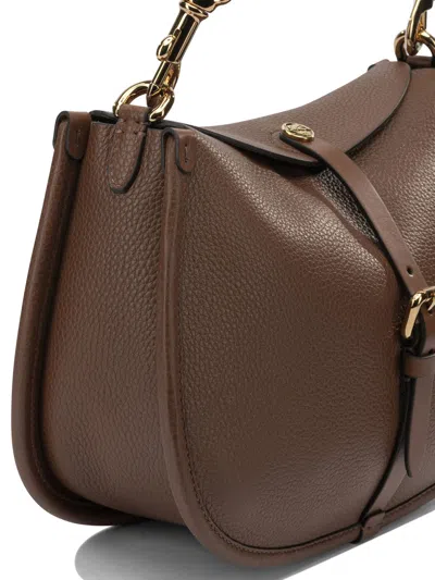 Etro Pony Shoulder Bags Brown In Brown