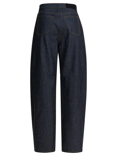 Givenchy Balloon-fit Denim Jeans With Classic Texture In Blue