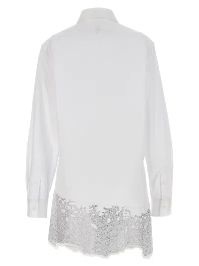 Jw Anderson Rhinestone Shirt Dress Dresses White In White