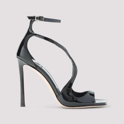 Jimmy Choo Azia95 Sandals With Squared Open Toe And Ankle Strap In Brown