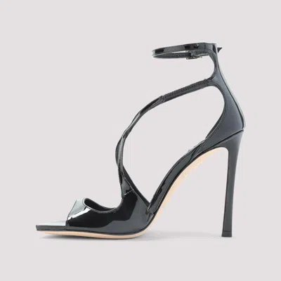 Jimmy Choo Azia95 Sandals With Squared Open Toe And Ankle Strap In Brown