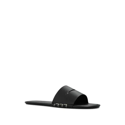 Jw Anderson Cut-out Detail Leather Sandals In Black