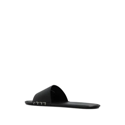Jw Anderson Cut-out Detail Leather Sandals In Black