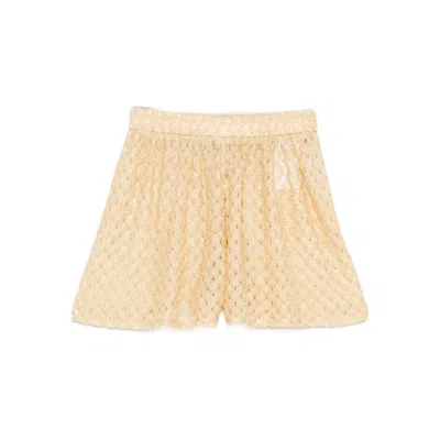 Missoni Lurex Detailed Shorts In Animal Print