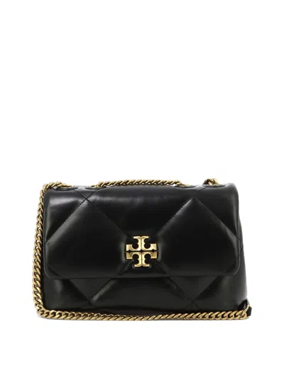 Tory Burch Shoulder Convertible Kira Shoulder Bag With Diamante Trapuntatura In Black