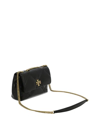Tory Burch Shoulder Convertible Kira Shoulder Bag With Diamante Trapuntatura In Black