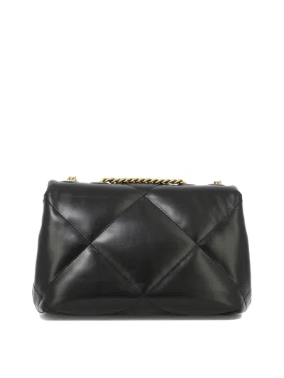 Tory Burch Shoulder Convertible Kira Shoulder Bag With Diamante Trapuntatura In Black