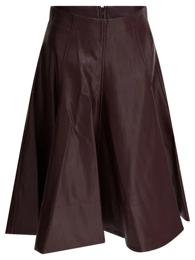 Thelaurent Skirts Bordeaux In Purple