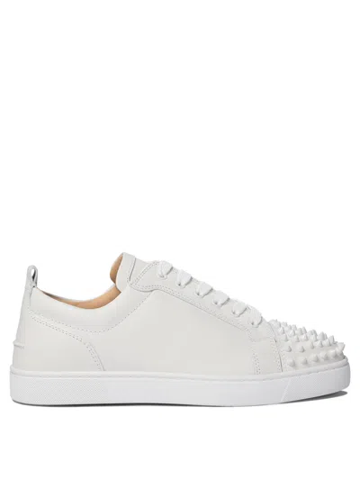 Christian Louboutin Men Louis Junior Spikes Leather Sneakers In Multi