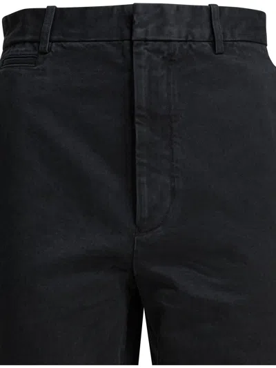 Auralee Straight-leg Chino Pants Trousers Black In Black