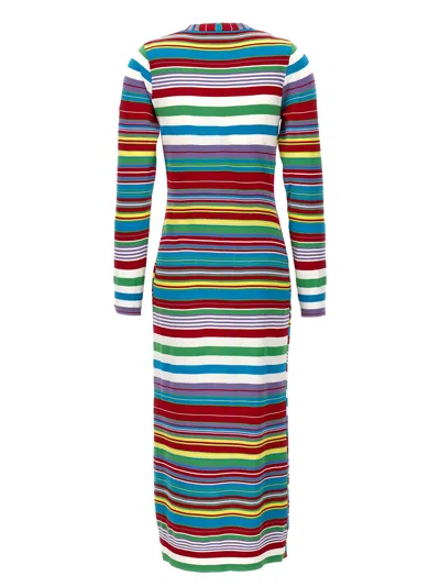 Mo5ch1no Jeans Striped Cardigan Sweaters And Cardigans Multicolor In Multi