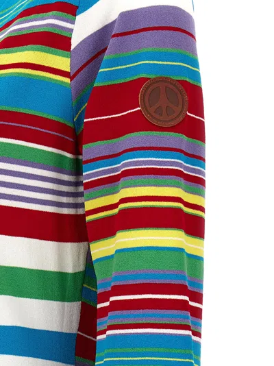 Mo5ch1no Jeans Striped Cardigan Sweaters And Cardigans Multicolor In Multi