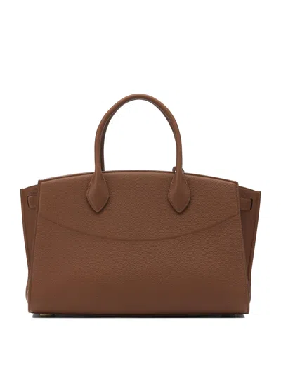 Ferragamo Studio Soft Handbags Brown In Brown