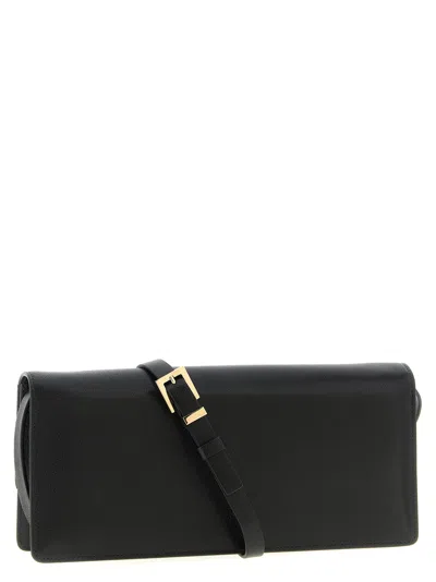 Tom Ford Supple Grain Shoulder Bag In Black
