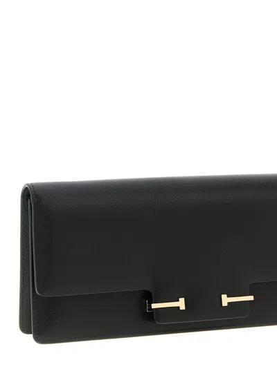 Tom Ford Supple Grain Shoulder Bag In Black