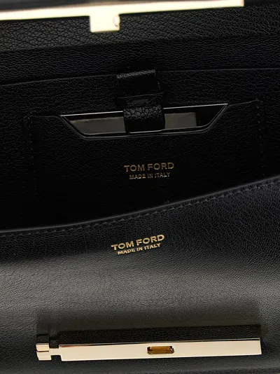 Tom Ford Supple Grain Shoulder Bag In Black