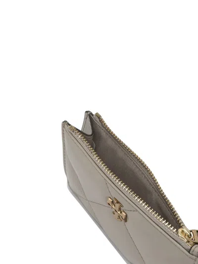 Tory Burch Quilted Purses And Card Holders Collection In Brown