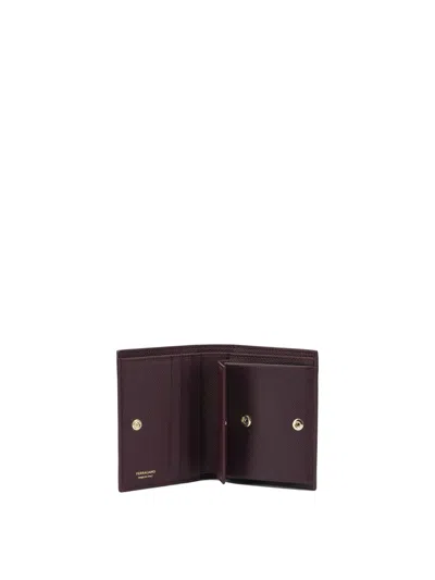 Ferragamo Salvatore  Wallets & Card Holders In Burgundy