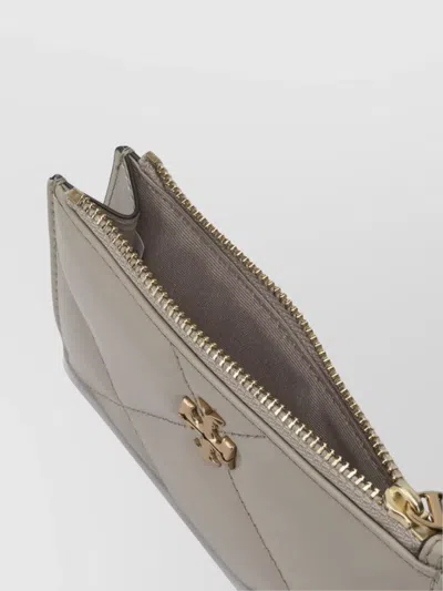 Tory Burch Quilted Purses And Card Holders Collection In Brown