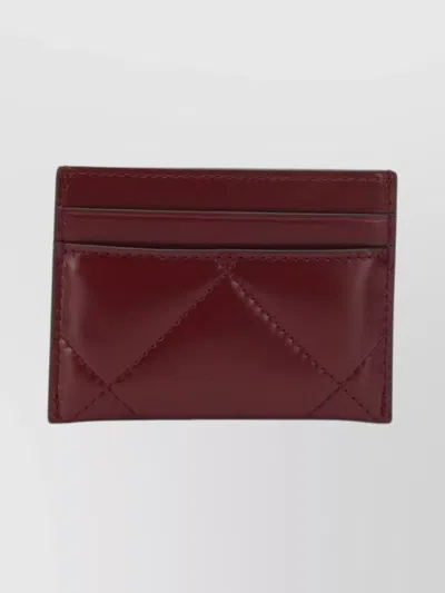 Tory Burch Quilted Purses And Card Holders Collection In Burgundy