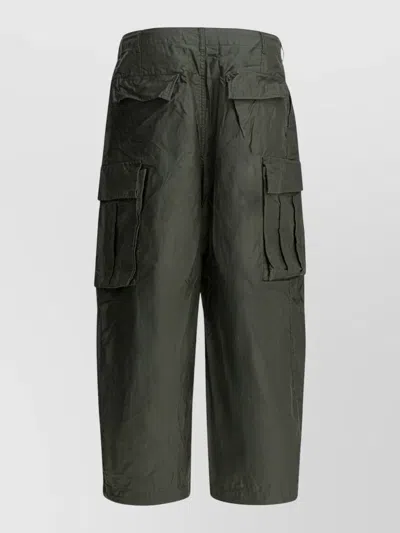 Needles Utility Cargo Trousers Drawstring Style In Green