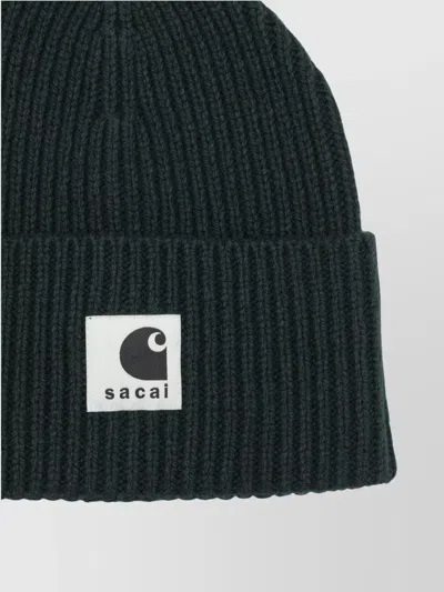 Sacai Carhartt Wip Collaboration Beanie Hat In Green