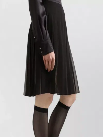 Dolce & Gabbana Lace Panel Blouse High Neck Long Sleeves In Multi