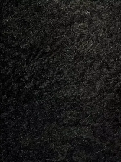 Dolce & Gabbana Lace Shorts High Waist Above Knee Hem In Black