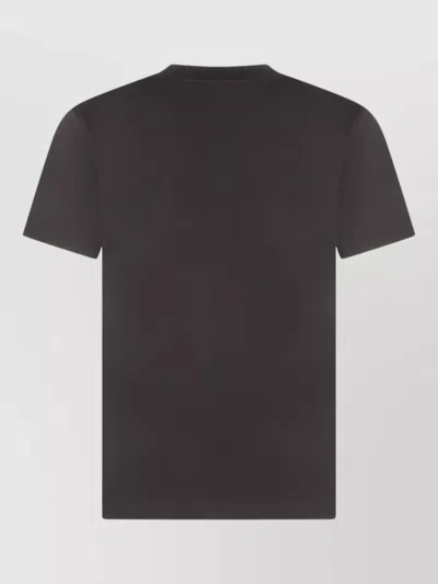 Burberry Crew Neck T Shirt Short Sleeves In Gray