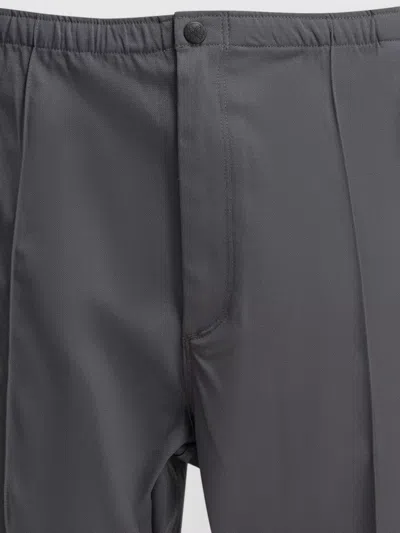 Needles Boot-cut Twill Pants And Elastic Waistband In Gray