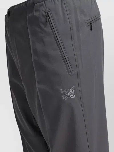 Needles Boot-cut Twill Pants And Elastic Waistband In Gray