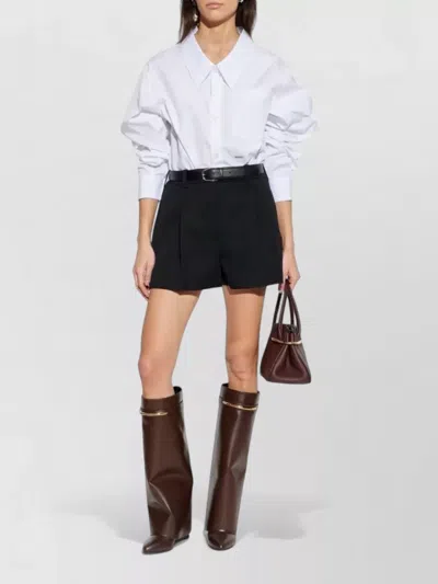 Givenchy Tailored Shorts Belt Loops And Pleats In Black