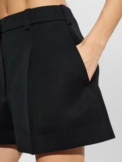 Givenchy Tailored Shorts Belt Loops And Pleats In Black