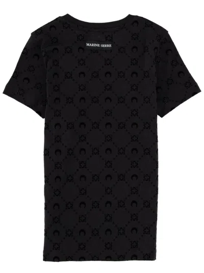 Marine Serre Cotton T-shirt In Black