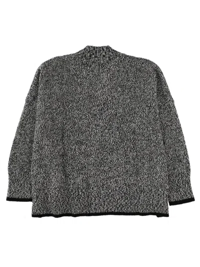 Circus Hotel Sequin Trim Cardigan In Gray