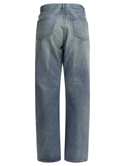 Auralee Women Heavy Denim Jeans In Blue