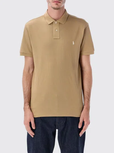 Polo Ralph Lauren Custom Polo In Brown