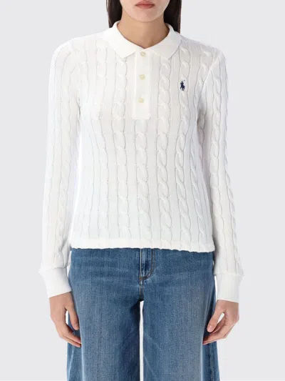 Polo Ralph Lauren White Cotton Polo Shirt In White