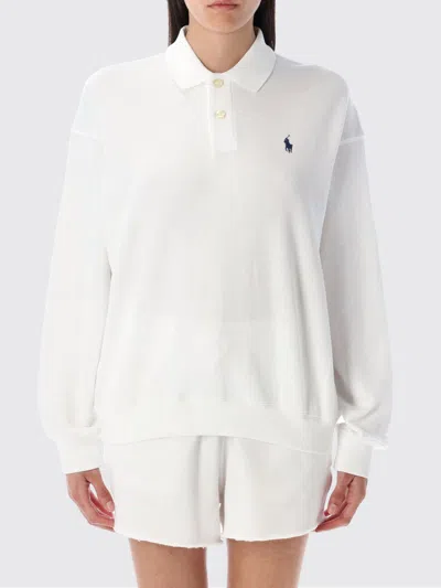 Polo Ralph Lauren Polo Shirt  Woman Color White In Black