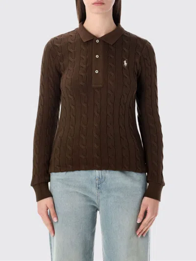 Polo Ralph Lauren Sweater  Woman Color Brown In Burgundy