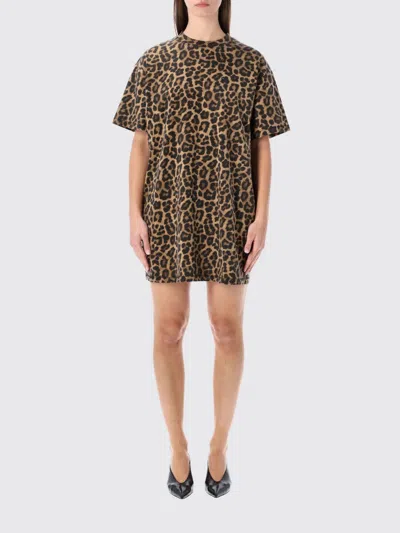 Anine Bing Dress  Woman Color Multicolor In Animal Print