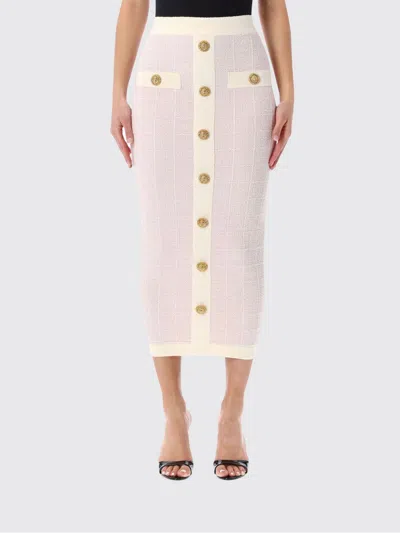 Balmain Skirt  Woman Color Pink In Pink