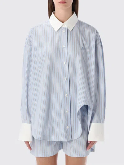 Attico T-shirt The  Woman Color Blue In Blue