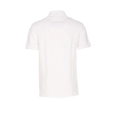 Balmain Polo Shirt Short Sleeves Ribbed Cuffs Collar In White