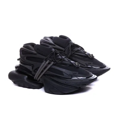 Balmain Men Unicorn Sneakers In Black