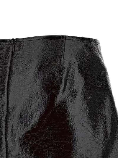Courrèges Courreges Women 'fold Vinyl Mini' Skirt In Black