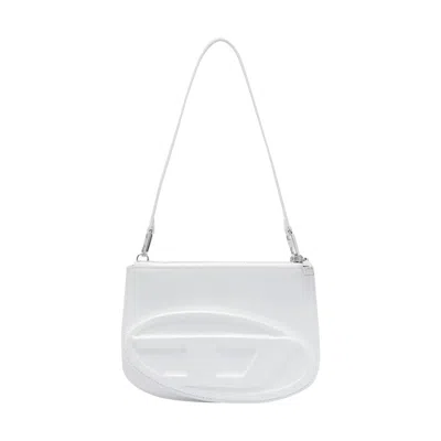 Diesel Women 1dr Twin Leather Shoulder Bag In White