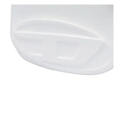 Diesel Women 1dr Twin Leather Shoulder Bag In White